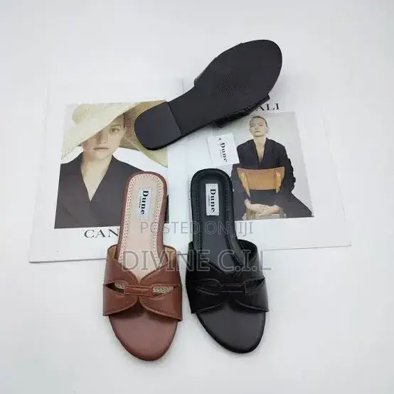 Dune London Comfort Cut-Out Slides - Brand New - 1