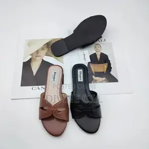 Dune London Comfort Cut-Out Slides - Brand New