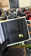 Burberry Wallet - Black Genuine Leather - 2