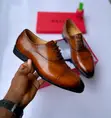 High Standard Leather Shoes - Tan - 2
