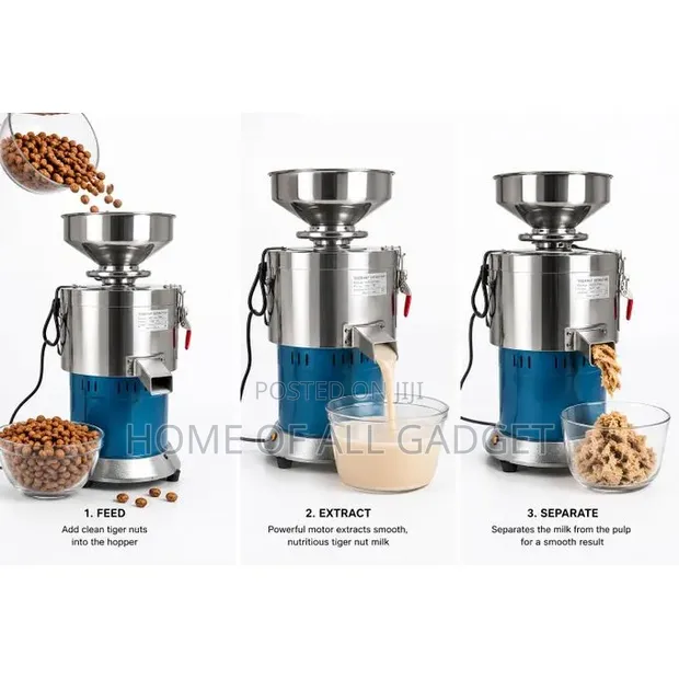 Automatic Tigernut/Soyabeans Extractor/Juicer - 1