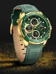 Naviforce Men's Digital Analog Quartz Leather Watch - 2