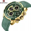 Naviforce Men's Digital Analog Quartz Leather Watch - 3