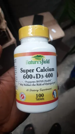 Nature's Field Super Calcium 600 + Vitamin D3 400 - 100 Tablets