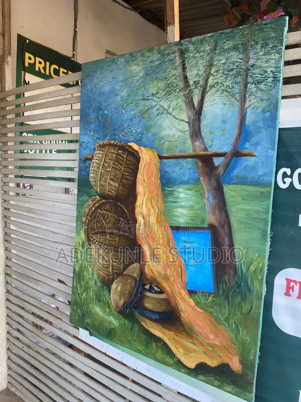 After Market Day - Oil on Canvas Painting - 1