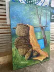 After Market Day - Oil on Canvas Painting - 3