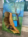 After Market Day - Oil on Canvas Painting - 4