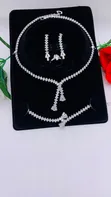 Elegant Fashion Jewelry Set - Silver - 3