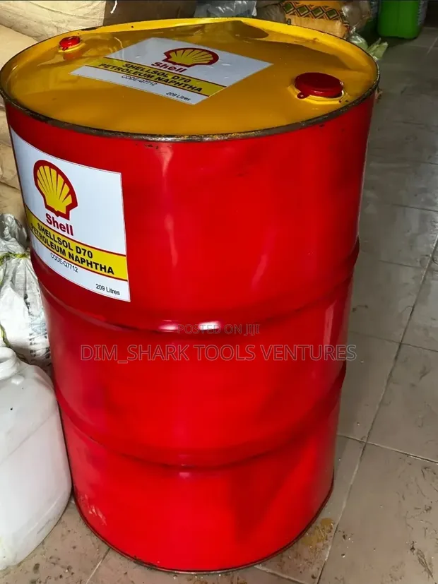 209-Liter Industrial Drum of ShellSol D70 Petroleum Naphtha - 1
