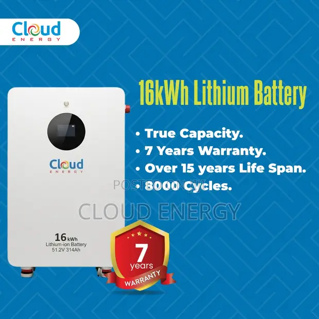Cloud Energy 16kWh Lithium Battery (51.2V) - 1