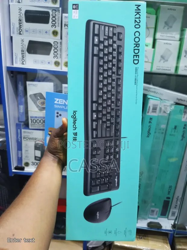 Logitech MK120 Corded Keyboard and Mouse Combo - 1