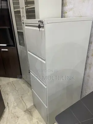 Brand New White Metal Filing Cabinet