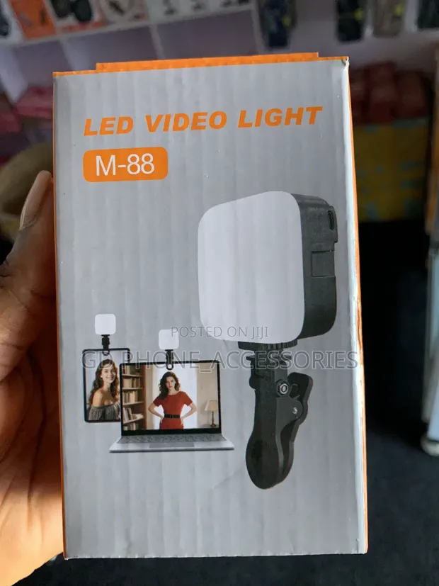 M-88 Portable LED Video Light with Phone/Laptop Clip - 1