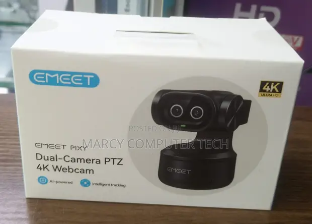 EMEET Pixy Dual-Camera PTZ Webcam 4K - 1