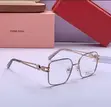 Luxury Miu Miu Inspired Gold Square Frames - 3
