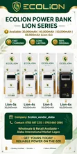 Ecolion Power Bank - All Sizes - 2