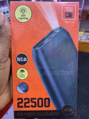 New Age 22500mAh Polymer Power Bank with LED Torch