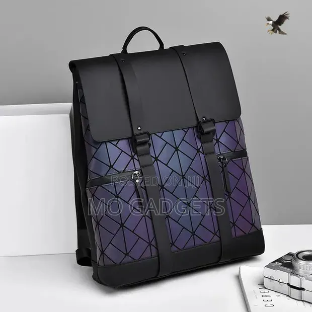 Geometric Luminous Reflective Laptop Backpack (Sabon Hannu) - 1