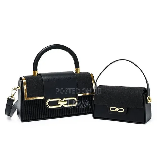 Classic Premium Mom Me Structured Lock-Detail Top-Handle Bag - 1