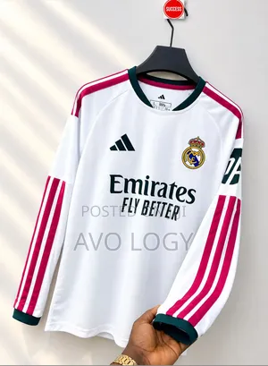 Real Madrid Long Sleeve Jersey - White
