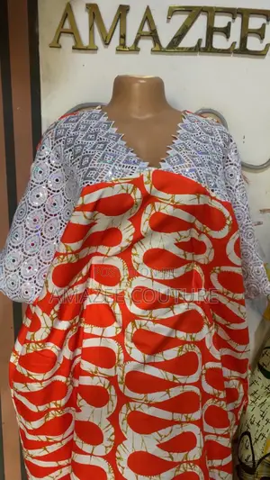 Ready to Wear Gown Guda Ɗaya da Doguwa - Cotton