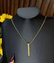 Unisex Stainless Steel Necklace (Gold/Silver) - 5