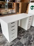 1.6m Table Top with Two Large Side Drawers - 2