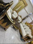 Luxury Royal Black Gold 7-Seater Sofa Set - 2