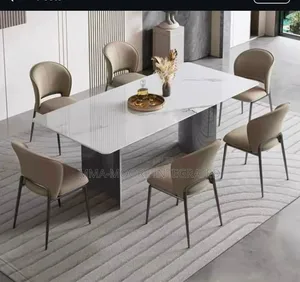 6-Seater Marble Top Dining Set