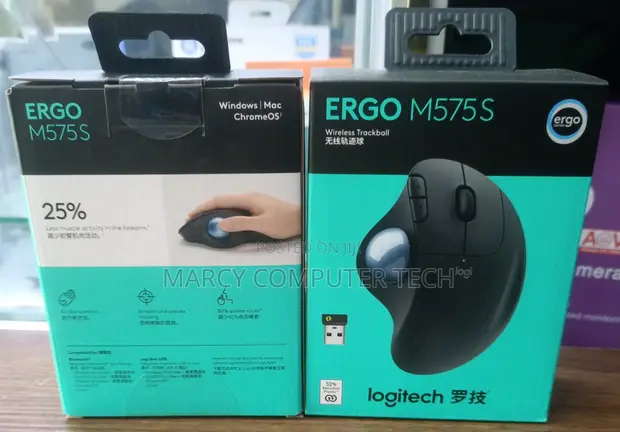 Logitech Ergo M575s Wireless Trackball Mouse - 1