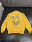 Designer Pingletiger Embroidered Zip-Up Streetwear Jacket - 2