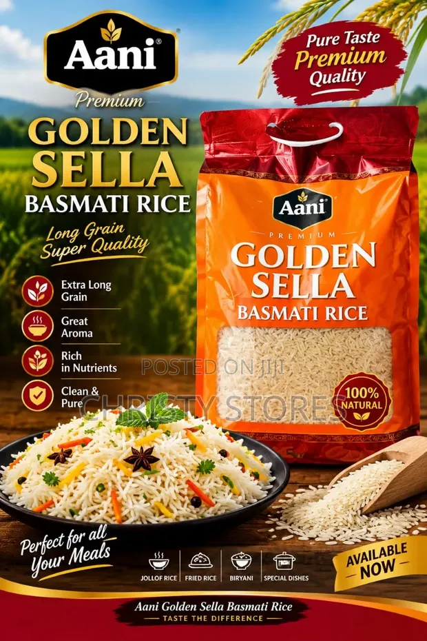Aani Golden Sella Basmati Rice 50kg - 1