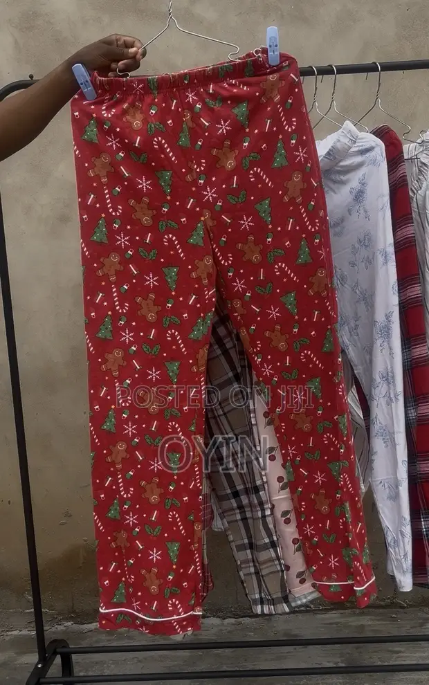 Thrift Relaxed Fit Cotton Lounge Pants - XL, L, M, XXL - 1