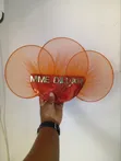 Crystal Hand Fan for Bride & Asobi - Black - 3