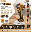 Ingco 20V Cordless Multi-Head Drill Driver 66Nm - 3