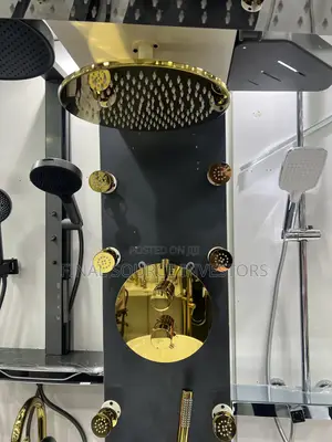 Luxury Gold Conduit Shower Set