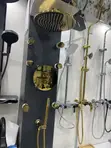 Luxury Gold Conduit Shower Set - 4
