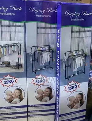 Heavy Duty Double Rail Metal Clothes Rack (35kg)
