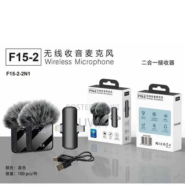 F15-2 Dual Wireless Lapel Mic (Type-C/Lightning) - 1