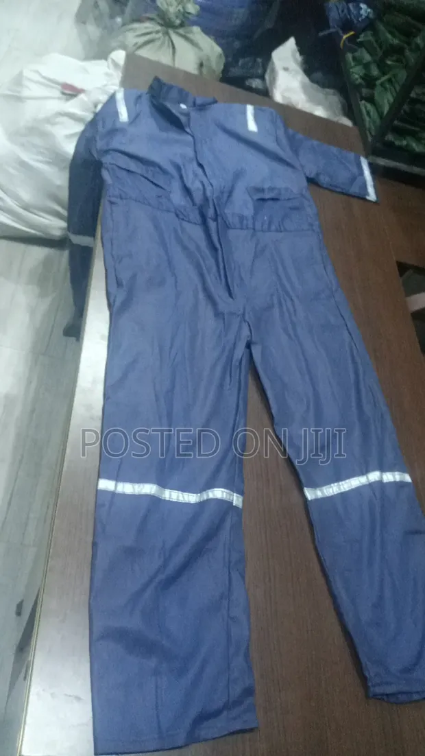 American Safety Blue Cotton Coveralls - XL - 1
