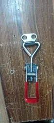 Galvanized Iron Adjustable Buckle Lock Clamp with Key Hole - 1
