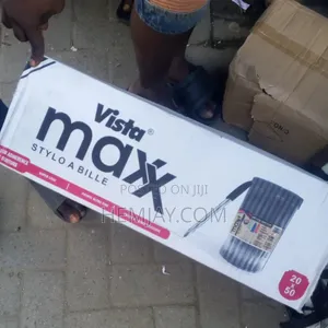 Carton Vista MaX Black Biro Pens (20 Pack)