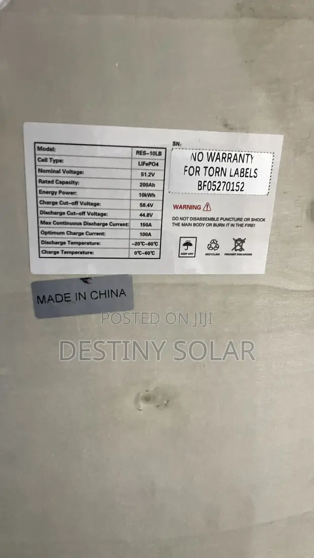 10kWh 51.2V 200Ah Hybrid Lithium Ion Battery - 1