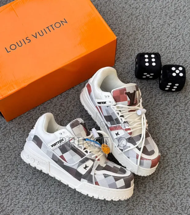 Checked Louis Vuitton Sneakers - 1