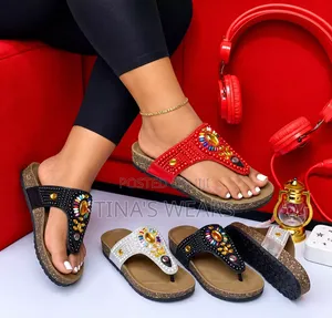 Women's Beaded Slippers