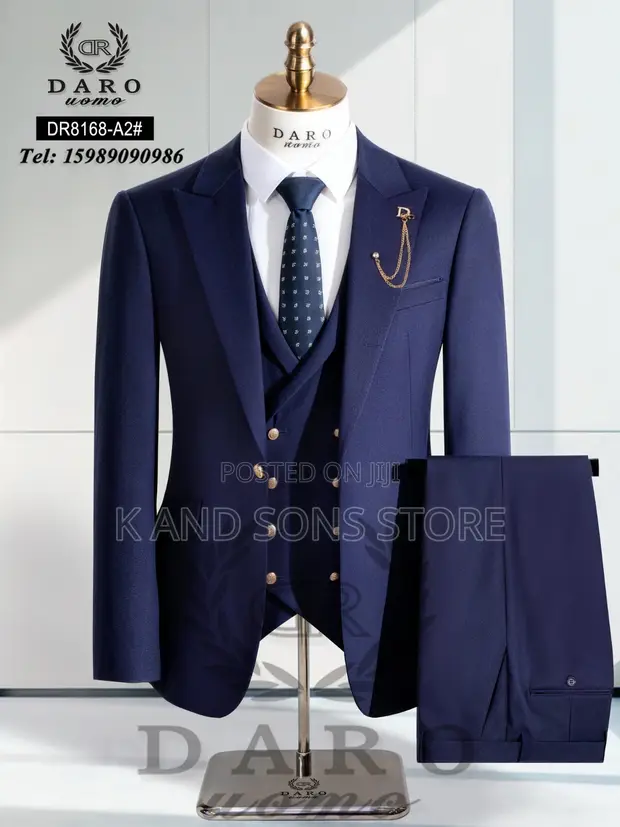Daro Classic Navy Blue Men's Suit - Brand New - 1