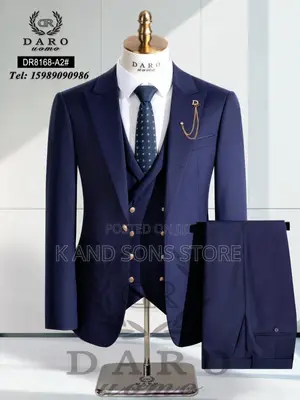 Daro Classic Navy Blue Suit na Maza - Sabo