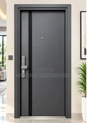 Superdoor Black Steel Interior Room Door 3ft x 7ft