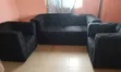 4 Seater Chesterfield Sofa Set (2+1+1) Black Velvet - 4