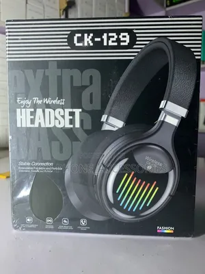CK-129 Extra Bass Wireless Bluetooth Headset - Foldable, RGB LED